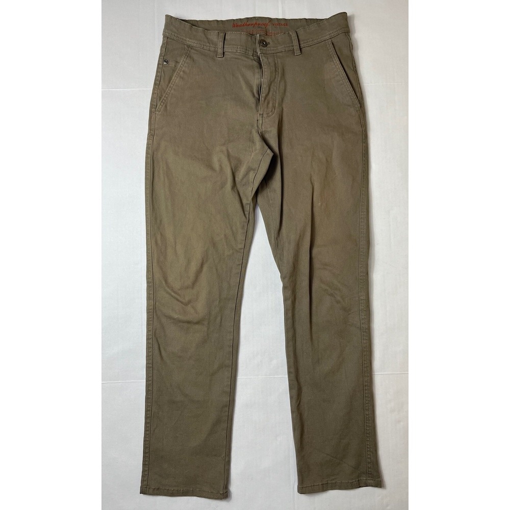 Men's Weatherproof Vintage Pants With 30x30 Front Zipper Pocket